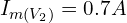 I_{m(V_2)}=0.7A