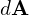 d\mathbf{A}
