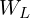  W_L 