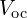  V_{\text{oc}} 