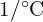 1/^\circ\mathrm{C}