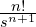 \frac{n!}{s^{n+1}}
