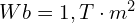 Wb = 1, T \cdot m^2