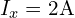  I_x = 2 \text{A} 