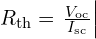  R_{\text{th}} = \left. \frac{V_{\text{oc}}}{I_{\text{sc}}} \right|_{\text{모든 전원을 제거했을 때}} 
