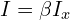 I = \beta I_x 