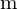 \mathrm{m}