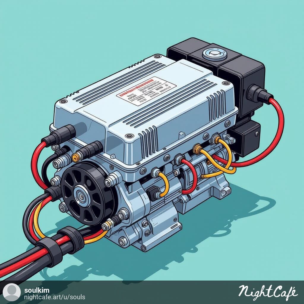 "Wiring diagram for LS motor controller installation"