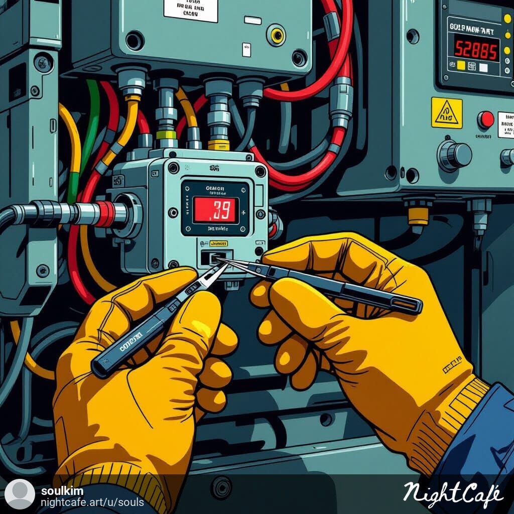 "Engineer installing and wiring OMRON D2HW-C223M micro switch on industrial equipment."