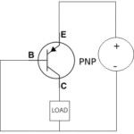Here is the real wiring configuration of a PNP transistor
